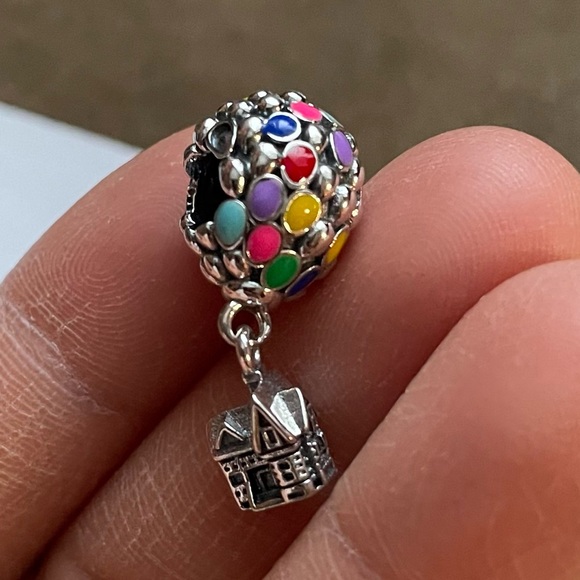NWOT Disney Pixar Up House & Balloons Dangle Charm Dangle Charm Silver 925 - Picture 7 of 13
